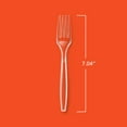 thumbnail image 3 of Heavy Duty Plastic Forks, 300 Count, Bulk Clear Disposable Forks for Offices, Cafeterias, Concession Stands, Restaurants, Large Events, and More, 3 of 4