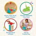 thumbnail image 4 of Battat Sweep & Clean Plastic Playset with Broom Brush Duster Sweeper, Toddler and Preschool Toys, 4 of 11