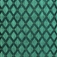 thumbnail image 1 of Ahgly Company Machine Washable Indoor Square Abstract Turquoise Blue Modern Area Rugs, 5' Square, 1 of 4