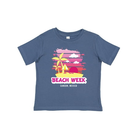 

Inktastic Beach Week Cancun Mexico with Palm Trees Gift Baby Girl T-Shirt
