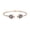 Pink, variant on Womens Spiritual Protection Pave CZ Cubic Zirconia Blue Evil Eye Charm Bolo Bracelet Silver Plated