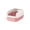 Pink, variant on Blasgw Semi Enclosed Cat Litter Box with Litter Shovel, Low Entry Splash Proof Kitten Litter Pan, Detachable Easy Clean Odorless Plastic Pet Toilet for Indoor Cats Pink