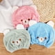 thumbnail image 5 of Toalla de secado de pelo para niños y niñas, gorro de pelo seco absorbente suave, envoltura de toalla para el cabello, 3 uds., 5 of 5