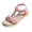 Pink, variant on Modstep Bohemian Wedge Sandals for Women Casual Platform Orthopedic Comfortable Walking Sandal 2026 Summer Beach Beaded Shoes 7.5 Pink