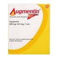 thumbnail image 2 of Augmentin ES600 Amoxicilina 200 mg, Ácido Clavulánico 28.5 mg / 5 ml suspensión polvo para 50 ml, 2 of 3