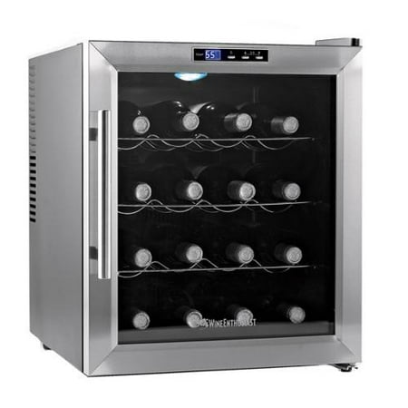 Wine enthusiast wine cooler Wine Enthusiast - Bottle Dual Zone Silent Wine Refrigerator with Touchscreen Controls - For small but serious collections, this cooler features 2 temperature zones Price: $