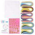 thumbnail image 4 of Kits De Filigrana De Papel, Herramienta De Filigrana Ranurada Hecha A Mano Habilidad Práctica Colores Brillantes Papel De Color Para Adultos Para Estudiantes ANGGREK JD1211, 4 of 8