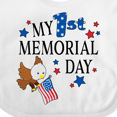 thumbnail image 4 of Inktastic My First Memorial Day Eagle Boys or Girls Baby Bib, 4 of 4