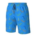 thumbnail image 6 of Uemuo Colorful Snake Pattern Men's Swim Trunks Hawaiian Beach Bathing Suit Swimsuits Beach Quick-Dry Shorts with Pockets-3X-Large, 6 of 9