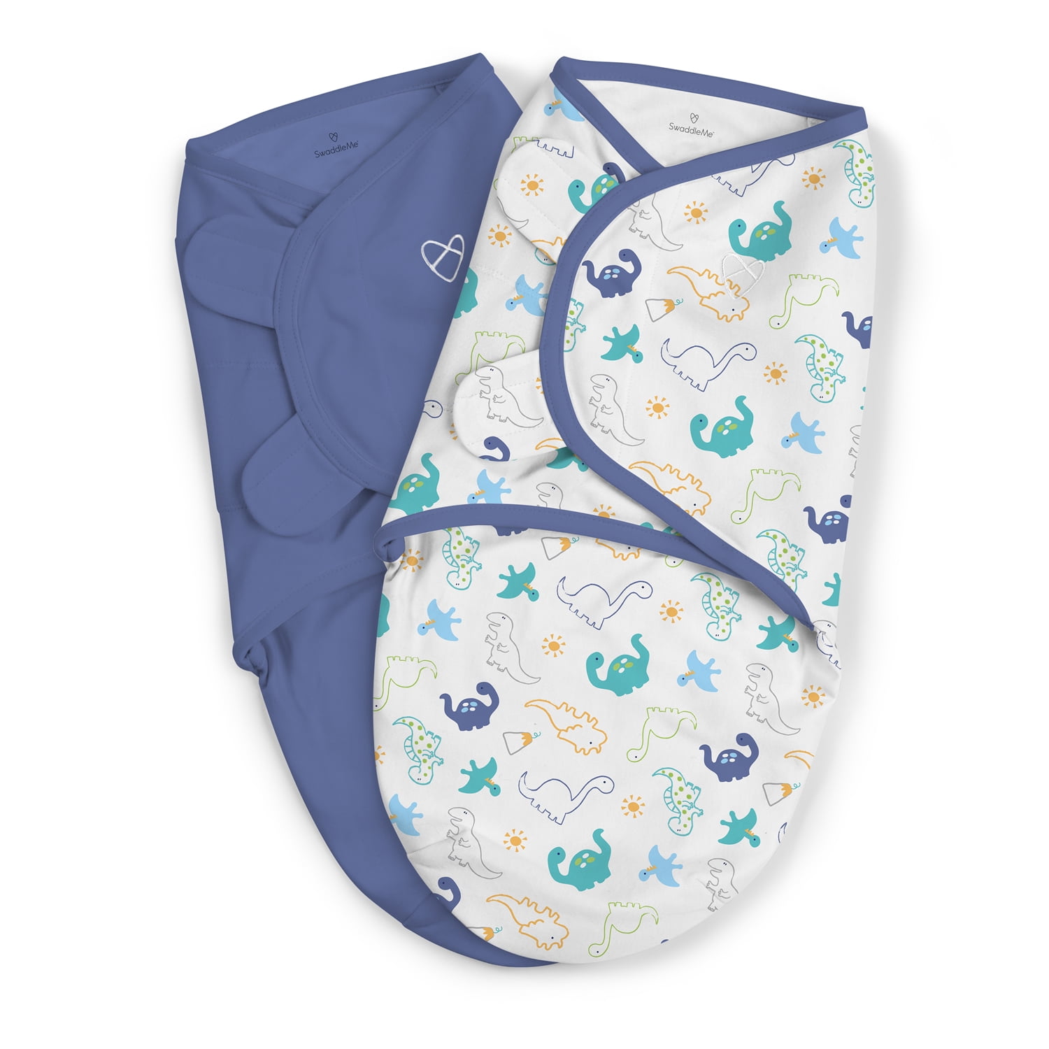 Summer Infant SwaddleMe 2 pk Cotton SM - Little Dinos - Walmart.com