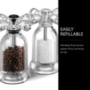 Cole & Mason Stainless Steel Acrylic Salt and Pepper Mill Set