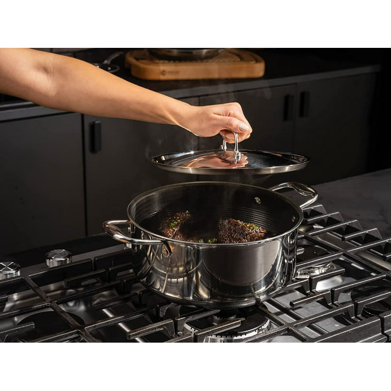 HEXCLAD HexClad 14 Inch Hybrid Nonstick Wok and Lid, Dishwasher and Oven  Friendly, Compatible with All Cooktops