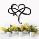thumbnail image 2 of Muyoka Metal Infinity Heart Art Decor - Letrero personalizado para colgar en la pared Love Heart Shape Infinity Symbol Metal Heart Love Sign Decoraciones Regalo familiar para parejas, 13 "* 11" Muyoka Hogar, 2 of 7