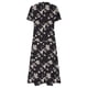 thumbnail image 4 of ICHUANYI Clearance Women Casual Loose Bohemian Floral Dresses With Pockets Short Sleeve Summer Beach Swinging Dress(Black, L) ICHUANYI WER2023080702310, 4 of 4