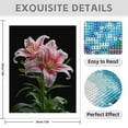 thumbnail image 3 of Diamond Art Kits for Adults - 5d Pink White Lily Blossom Elegance Diamond Painting for Adults, Diamond Art for Adults Beginners, Diamond Painting Kits for Adults for Home Wall Decor, 3 of 7