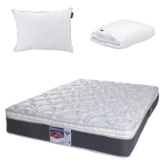 Colchon Matrimonial Marte+Almohada One+Protector Cloud