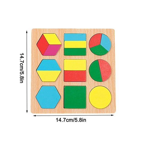 Lolmot Puzzles pour les Filles Forme Géométrique Puzzle Tridimensionnel Garçons et Filles Puzzle Variété Puzzle Enfants Jouets