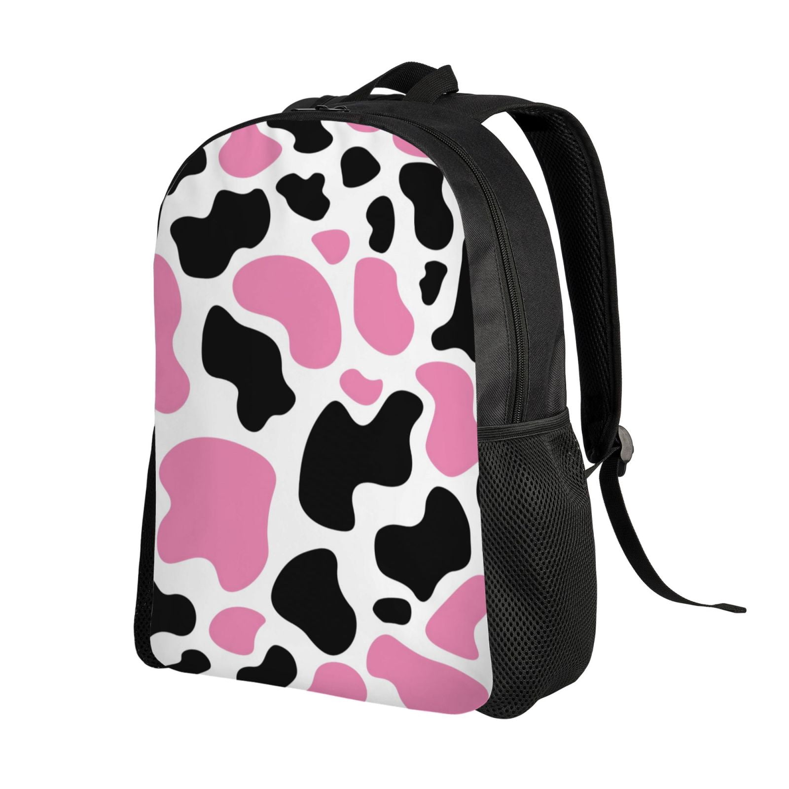 Xecao Cow Spots Print School Backpack with Laptop Compartment Small Travel Laptop Backpack for Women Men Waterproof College Backpack Simple School Bag