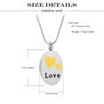 thumbnail image 2 of Cremation Urn Necklace for Ashes Keepsake Heart Cremation Jewelry Heart Ashes Necklace for Women Stainless Steel Memorial Ashes Pendant, 2 of 9