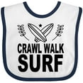 thumbnail image 3 of Inktastic Surfing Cute Crawl Walk Surf Boys or Girls Baby Bib, 3 of 4