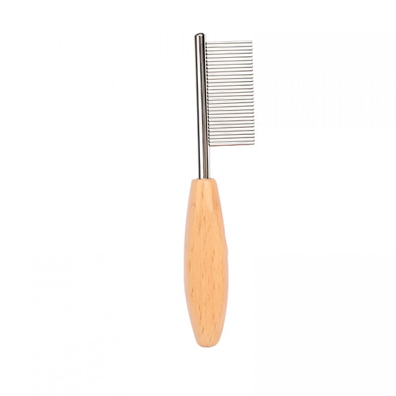 ACDANC Pet Hair Comb Razor Combs Dematting for Dogs Wear-Resistant Cat Comb with Metal Wood Handle,Metal Comb for Dogs