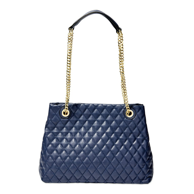 C. Wonder Women's Kimberly Quilted Tote Bag Classic Navy 