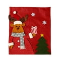 thumbnail image 1 of serony Xmas Decor Chair Cover Dining Table Case Home Hotel Decal Cute Design Dustproof Household Accessories Multiple Patterns New Year Deer Pattern, 1 of 8