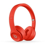 Beats by Dr. Dre Solo3 Casual Listening Active Noise Cancellation Bluetooth On-Ear Headphones, Red
