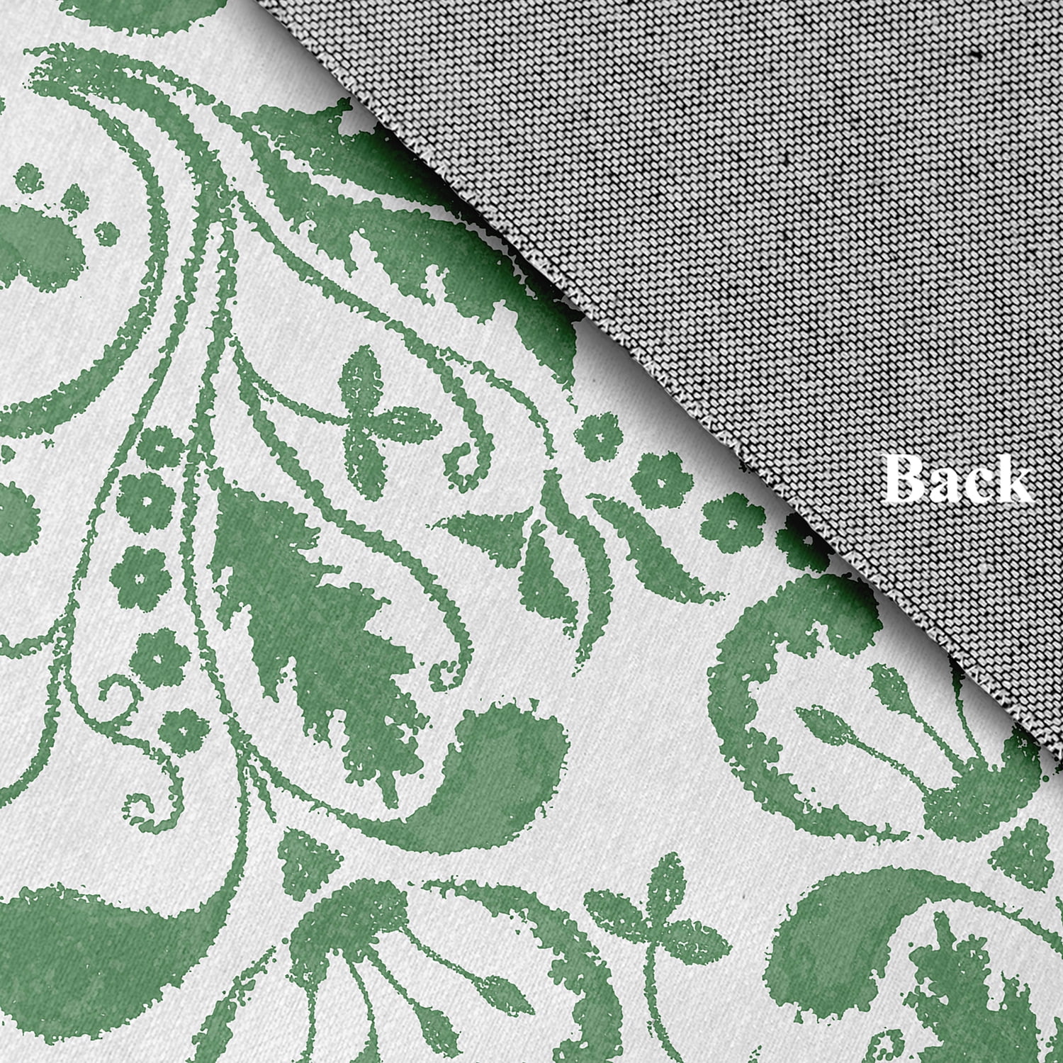 4' x 6' Simply Daisy Aurora French Country Chenille Area Rug, Green