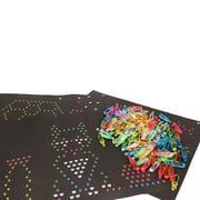 ! 2224 Lite Brite Peg and Template Refill Pack, Light Up Drawing Board Accessories, LED Drawing Board Pegs with Colors, Toys for Creative Play, Light Toys for Kids Aged 4 +