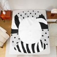 thumbnail image 5 of Castle Fairy Dreamy Ribbon Bow-Tie Bed Sheets,Zebra Print King Sheets, 5 of 7