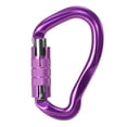 thumbnail image 2 of 23KN Auto Locking Gate Carabiner Heavy Duty D Shape Buckle Pack D-ring Carabiner Climbing Rappelling Hammock Locking Clip, 2 of 7