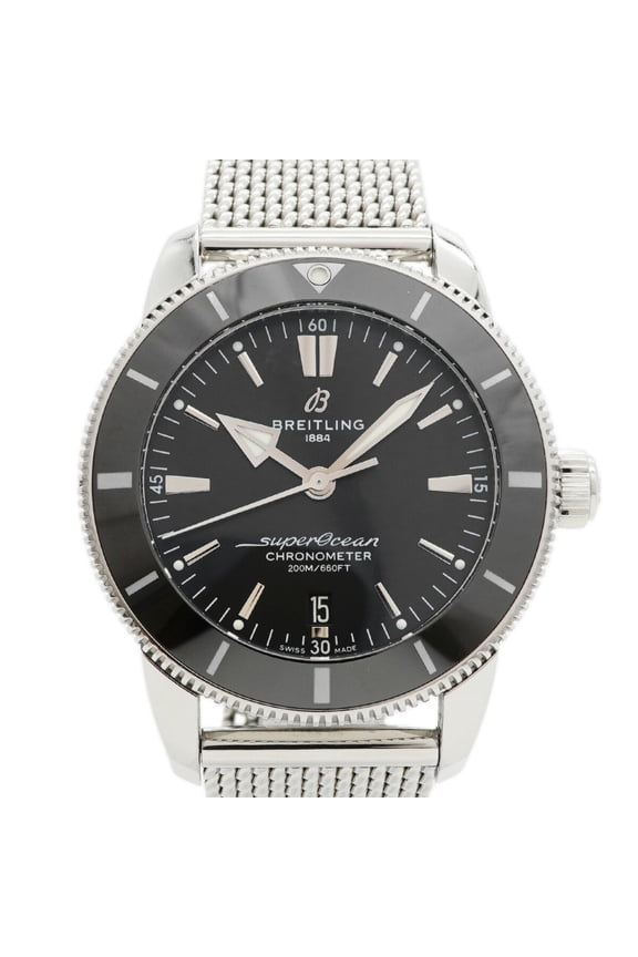 Pre-Owned Breitling Superocean Heritage B20 Automatic 44 AB2030 Black Dial Men's Watch