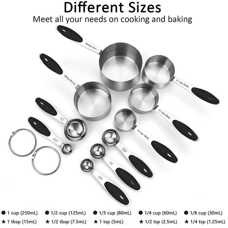 Soukoshi 8 Piece Potable Measuring Cups and Spoons Set Food Grade Sili —  CHIMIYA