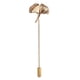 thumbnail image 2 of Broche de solapa Zulema hoja de Ginkgo Vintage dorado, 2 of 5
