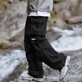 thumbnail image 2 of QIYAGBSA Cargo Pants for Men Drawstring Elastic Waist Multi Flap Pocket Adjustable Ankle Joggers Loose Fit Outdoor Hiking Casual Everyday Fall, 2 of 5