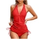 thumbnail image 2 of Traje de baño para mujer, bikini de tirantes sin espalda de color liso para mujer, trajes de baño para mujer, conjuntos de bikini para mujer, trajes de baño de bikini para mujer, 2 of 5