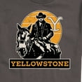 thumbnail image 3 of Yellowstone - Rip Rideing Horseback - Men's Short Sleeve Graphic T-Shirt, 3 of 6