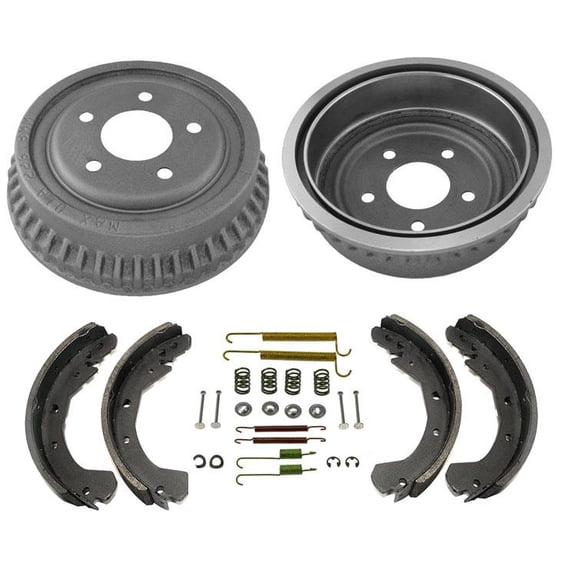 100% New Rear Brake Drums Brake Shoes Spring Kit for Pontiac Bonneville 87-89