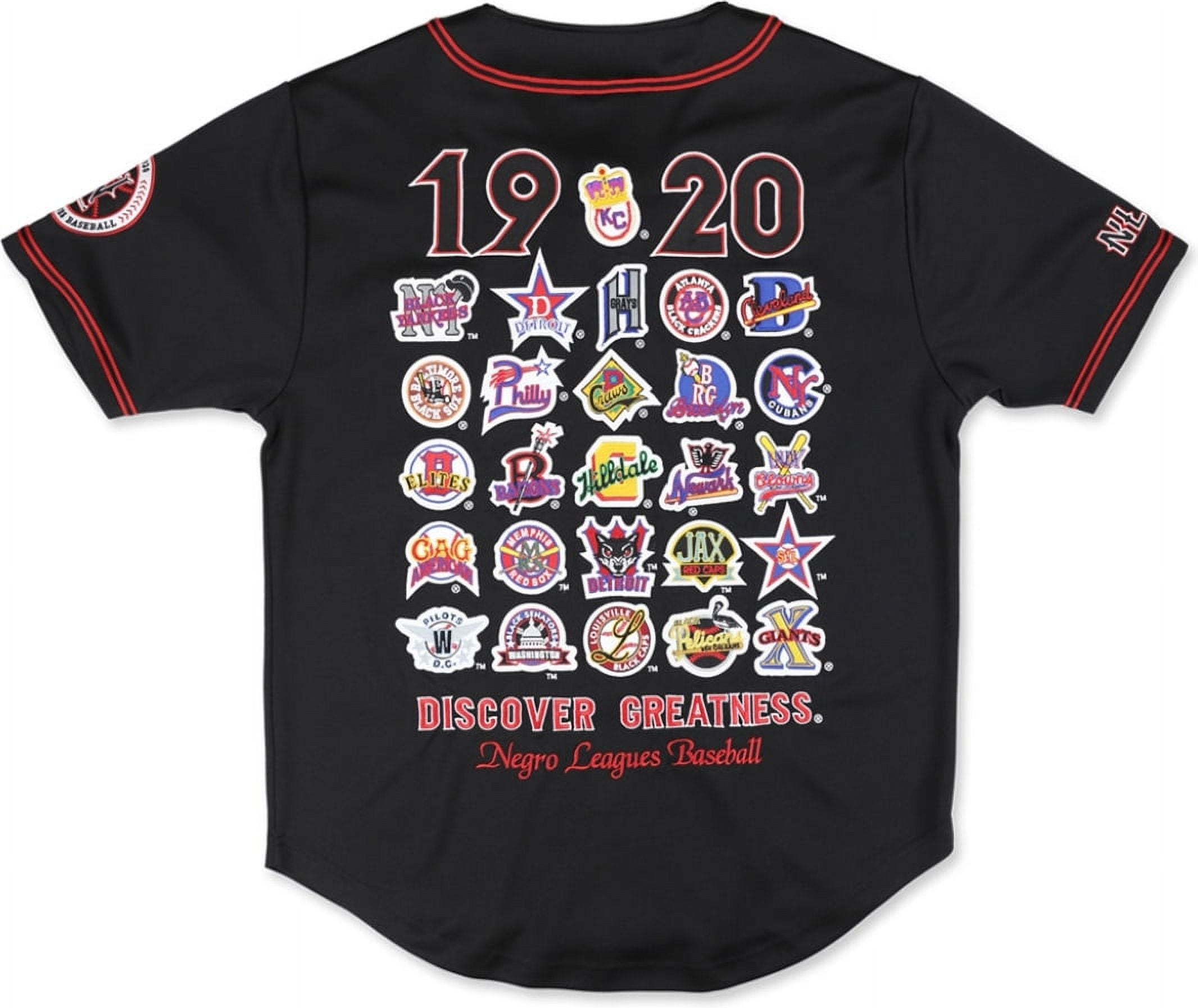 Big Boy Negro Leagues S8 Commemorative Mens Baseball Jersey Black 4XL Walmart