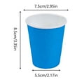 thumbnail image 4 of Vasos de papel Bewildely 10 Uds desechables para jardín de infantes coloridos, 4 of 6