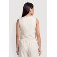 thumbnail image 4 of Women's Linen Button Front Blazer Vest, 4 of 4