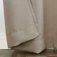 thumbnail image 4 of Sun Zero Nolan Energy Efficient Blackout Grommet Curtain Panel, 40"X84", Stone, 4 of 8