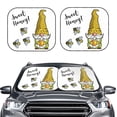 thumbnail image 2 of Goofa Gnome Sweet Honey Pattern 2 Piece Car Windshield Sun Shade Foldable | Front Windshield Shade for Sun, Heat and UV Rays | Sunshade for Car Front Window-, 2 of 7