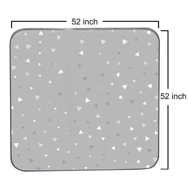 Tapete para el suelo de Baby Splat para debajo de la trona, tapete impermeable antideslizante para derrames de alimentos para comer, tapete protector de suelo y mantel
