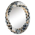 thumbnail image 2 of DESIGN ART Designart "Gold White Shapes In Harmony" Abstract Shapes Modern Wall Mirror 20in.x30in., 2 of 4