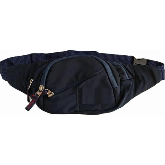 Sport Waist Bag Blue for Men/Women Travel Chest Bag Handy Hiking Fanny Pack (Adjustable Size)