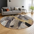 thumbnail image 6 of Addison Rugs Mayfield Premium Machine Washable Transitional Abstract Taupe Round Rug, 8' x 8', 6 of 6