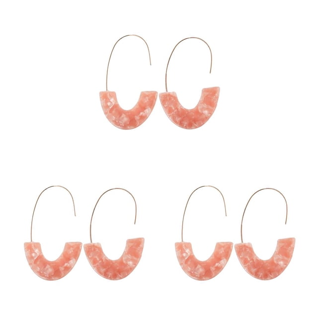 Aretes Minnieouse 1 par U Estampado Leopardo Universal Niñas Adolescentes Rosa CBP234281