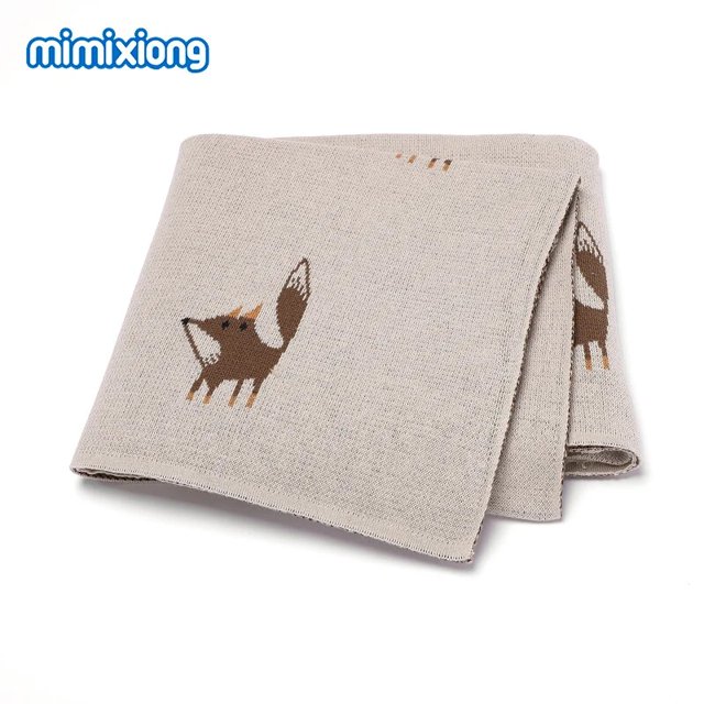 Mantas de dibujos animados para bebé recién nacido, mantas mensuales 100% algodón de punto para niño pequeño, alfombrillas de Clip para jugar al aire libre, 100x80cm